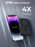 Darrahopens Electronics > Battery Chargers & Power > Power Banks & Chargers Aukey MagLinnk 10000mAh Magnetic Wireless Charging Power Bank (PB-MS02)