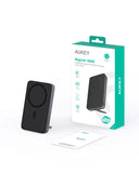 Darrahopens Electronics > Battery Chargers & Power > Power Banks & Chargers Aukey MagLinnk 10000mAh Magnetic Wireless Charging Power Bank (PB-MS02)