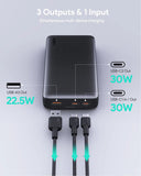 Darrahopens Electronics > Battery Chargers & Power > Power Banks & Chargers Aukey Sprint X 20K 30W 20000mAh Portable Power Bank with PD3.0 (PB-Y42)
