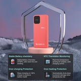 Darrahopens Electronics > Battery Chargers & Power > Power Banks & Chargers ChargeCore SafeCharge Max 10K - Sunset Coral