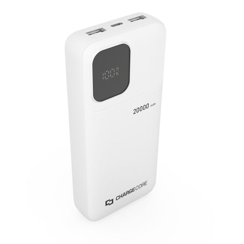 Darrahopens Electronics > Battery Chargers & Power > Power Banks & Chargers ChargeCore SafeCharge Max 20K - White