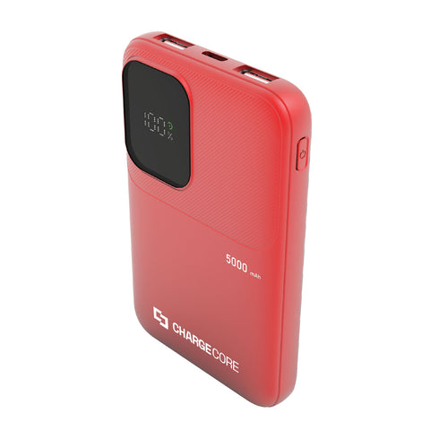 Darrahopens Electronics > Battery Chargers & Power > Power Banks & Chargers ChargeCore SafeCharge Max 5K - Sunset Coral