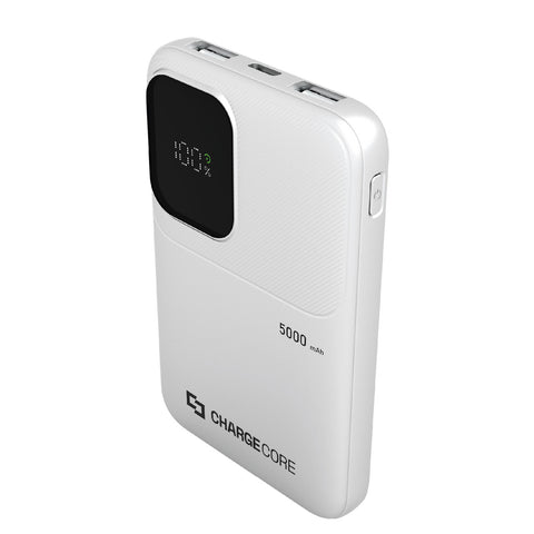 Darrahopens Electronics > Battery Chargers & Power > Power Banks & Chargers ChargeCore SafeCharge Max 5K - White