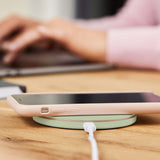Darrahopens Electronics > Battery Chargers & Power > Power Banks & Chargers Kreafunk Wicharge 2 Wireless Qi Charger 15W - Dusty Olive