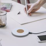 Darrahopens Electronics > Battery Chargers & Power > Power Banks & Chargers Kreafunk Wicharge 2 Wireless Qi Charger 15W - Moon Grey