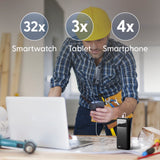 Darrahopens Electronics > Battery Chargers & Power > Power Banks & Chargers Laser 20000mAh Powerbank 18W PD with LED Black