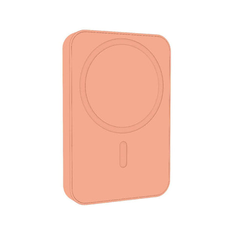 Darrahopens Electronics > Battery Chargers & Power > Power Banks & Chargers Laser 5000mAh Magnetic Wireless Power Bank Peach