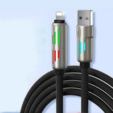Darrahopens Electronics > Battery Chargers & Power > Power Banks & Chargers Universal PD Fast Charging Cable with LED Indicator - Zinc Alloy, Durable 1.5m Silicone Cord - Multiple Connector Options(Black)