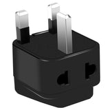 Darrahopens Electronics > Battery Chargers & Power > Power Banks & Chargers US to UK Power Plug Adapter, UROPHYLLA Type G Outlet Travel Power Adapter Plug for UK, Ireland, London, Hong Kong, Scotland, England, Dublin, Singapore - 3 Pack & Grounded 2 in 1 [Black]