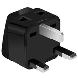 Darrahopens Electronics > Battery Chargers & Power > Power Banks & Chargers US to UK Power Plug Adapter, UROPHYLLA Type G Outlet Travel Power Adapter Plug for UK, Ireland, London, Hong Kong, Scotland, England, Dublin, Singapore - 3 Pack & Grounded 2 in 1 [Black]