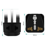 Darrahopens Electronics > Battery Chargers & Power > Power Banks & Chargers US to UK Power Plug Adapter, UROPHYLLA Type G Outlet Travel Power Adapter Plug for UK, Ireland, London, Hong Kong, Scotland, England, Dublin, Singapore - 3 Pack & Grounded 2 in 1 [Black]