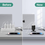 Darrahopens Electronics > Battery Chargers & Power > Power Banks & Chargers USB C Charger, 40W Fast Charger with Multiple Outlets, Compatible with Samsung and Xiaomi, USB Charging Plug Adapter