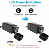 Darrahopens Electronics > Battery Chargers & Power > Power Banks & Chargers Waterproof Motorcycle Usb Charger With Switch 5V Dual Ports