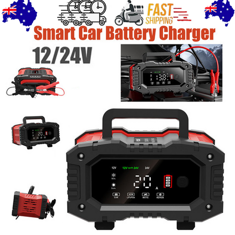 Darrahopens Electronics > Battery Chargers & Power > Powerboards & Adapters 12V 20A/24V 10A Smart Car Battery Charger for Lead Acid LiFePo4 AGM Moto Battery