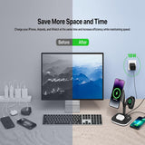 Darrahopens Electronics > Battery Chargers & Power > Powerboards & Adapters 5 in 1 Wireless Charging Station with Night Light