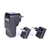 Darrahopens Electronics > Battery Chargers & Power > Powerboards & Adapters Laser 4-Port USB Travel Charger with Global Adapters