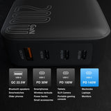 Darrahopens Electronics > Battery Chargers & Power > Powerboards & Adapters Laser PD3.0 200W GaN Wall Charger Black