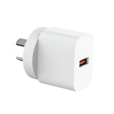 Darrahopens Electronics > Battery Chargers & Power > Powerboards & Adapters Laser USB-A 18W QC3 Wall Charger White