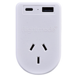 Darrahopens Electronics > Battery Chargers & Power > Powerboards & Adapters Outbound Australia/NZ to USA/Canada & More Travel Adapter - Earthed w/ USB C & A