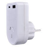 Darrahopens Electronics > Battery Chargers & Power > Powerboards & Adapters Outbound Australia/NZ to USA/Canada & More Travel Adapter - Earthed w/ USB C & A