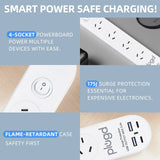 Darrahopens Electronics > Battery Chargers & Power > Powerboards & Adapters Plugd 2 USB A + 2 USB C 240V 10A Powerboard with Surge Protection