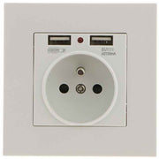 Darrahopens Electronics > Battery Chargers & Power > Powerboards & Adapters Sharplace Wall Socket, Wall Socket, Dual Usb 5V/2100Ma, 2 Port Usb Socket Convenient And Easy To Manage