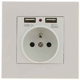 Darrahopens Electronics > Battery Chargers & Power > Powerboards & Adapters Sharplace Wall Socket, Wall Socket, Dual Usb 5V/2100Ma, 2 Port Usb Socket Convenient And Easy To Manage