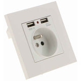 Darrahopens Electronics > Battery Chargers & Power > Powerboards & Adapters Sharplace Wall Socket, Wall Socket, Dual Usb 5V/2100Ma, 2 Port Usb Socket Convenient And Easy To Manage