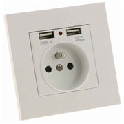Darrahopens Electronics > Battery Chargers & Power > Powerboards & Adapters Sharplace Wall Socket, Wall Socket, Dual Usb 5V/2100Ma, 2 Port Usb Socket Convenient And Easy To Manage
