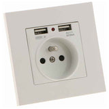 Darrahopens Electronics > Battery Chargers & Power > Powerboards & Adapters Sharplace Wall Socket, Wall Socket, Dual Usb 5V/2100Ma, 2 Port Usb Socket Convenient And Easy To Manage