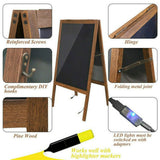Darrahopens Electronics > Battery Chargers & Power > Powerboards & Adapters Vintage Neon LED Message Writing Board Stand Pavement Sign Illuminated Erasable