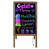 Darrahopens Electronics > Battery Chargers & Power > Powerboards & Adapters Vintage Neon LED Message Writing Board Stand Pavement Sign Illuminated Erasable