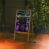Darrahopens Electronics > Battery Chargers & Power > Powerboards & Adapters Vintage Neon LED Message Writing Board Stand Pavement Sign Illuminated Erasable