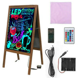 Darrahopens Electronics > Battery Chargers & Power > Powerboards & Adapters Vintage Neon LED Message Writing Board Stand Pavement Sign Illuminated Erasable