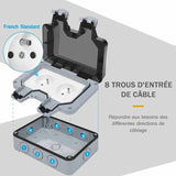 Darrahopens Electronics > Battery Chargers & Power > Powerboards & Adapters Waterproof Socket Double Outdoor Power Socket IP66 Waterproof Wall Socket 16A