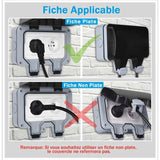 Darrahopens Electronics > Battery Chargers & Power > Powerboards & Adapters Waterproof Socket Double Outdoor Power Socket IP66 Waterproof Wall Socket 16A