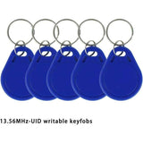 10 Pack RFID NFC Smart Key Tag, 13.56 MHz MF Classic 1K IC S50 Read Only, Blue