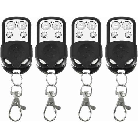 4 Pack Universal Electric Garage Door Remote Control, 433 MHz
