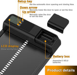 Darrahopens Electronics > Business & Home Security > Electronic Door Locks CARLA HOME Automatic Chicken Coop Door with Timer & LCD Screen, Anti-Pinch Safety, Easy Battery Operation & Weatherproof for Outdoor Coops