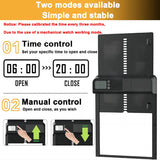 Darrahopens Electronics > Business & Home Security > Electronic Door Locks CARLA HOME Automatic Chicken Coop Door with Timer & LCD Screen, Anti-Pinch Safety, Easy Battery Operation & Weatherproof for Outdoor Coops