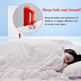 Darrahopens Electronics > Business & Home Security > Electronic Door Locks Heavy Duty Portable Door Lock for Travel, Adjustable Door Stopper for Home Security, No Drill Anti-Theft Door Jammer for Women, Kids, Solo Living (Red)