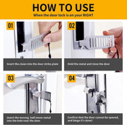 Darrahopens Electronics > Business & Home Security > Electronic Door Locks Portable Door Lock for Travel - Improved Travel Door Lock Hotel Door Lock Apartment Security Device Door Stopper