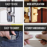Darrahopens Electronics > Business & Home Security > Electronic Door Locks Portable Door Lock for Travel - Improved Travel Door Lock Hotel Door Lock Apartment Security Device Door Stopper