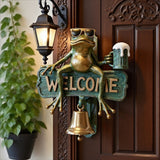Darrahopens Electronics > Business & Home Security > Intercoms & Doorbells Chill Frog Welcome Doorbell - Sunglasses & Beer Frog Resin Decorative Doorbell (15x15x5cm)