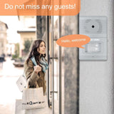 Darrahopens Electronics > Business & Home Security > Intercoms & Doorbells Grey Wireless Door Chime For Visitor Alert