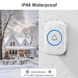 Darrahopens Electronics > Business & Home Security > Intercoms & Doorbells Wireless Doorbell Kit Home Call Button Remote Control White Waterproof Chime
