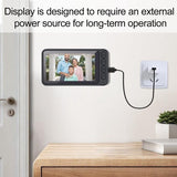 Darrahopens Electronics > Business & Home Security > Intercoms & Doorbells Wireless Doorbell with Camera - 1080P Image & 4.5 Inch Screen - No WiFi Required - Range Up to 120m - Night Vision
