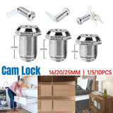 Darrahopens Electronics > Business & Home Security > Safes & Lock Boxes 1/5/10pcs File Cabinet Drawer Milk Box Swivel Lock Small Round Security Lock - 16mm-1PC In Australia - Darrahopens