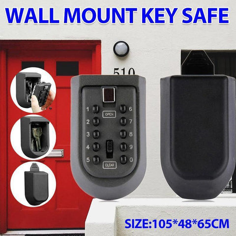 Darrahopens Electronics > Business & Home Security > Safes & Lock Boxes 1X Outdoor Wall Mount Spare Key Safe Box Lock Holder Water Weather Proof New