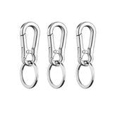Darrahopens Electronics > Business & Home Security > Safes & Lock Boxes 3PCS Zinc Alloy Spring Hook Keychain with Key Rings for Car Keys and Bags